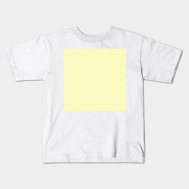 Pale Yellow, Solid Yellow Kids T-Shirt by Gsallicat